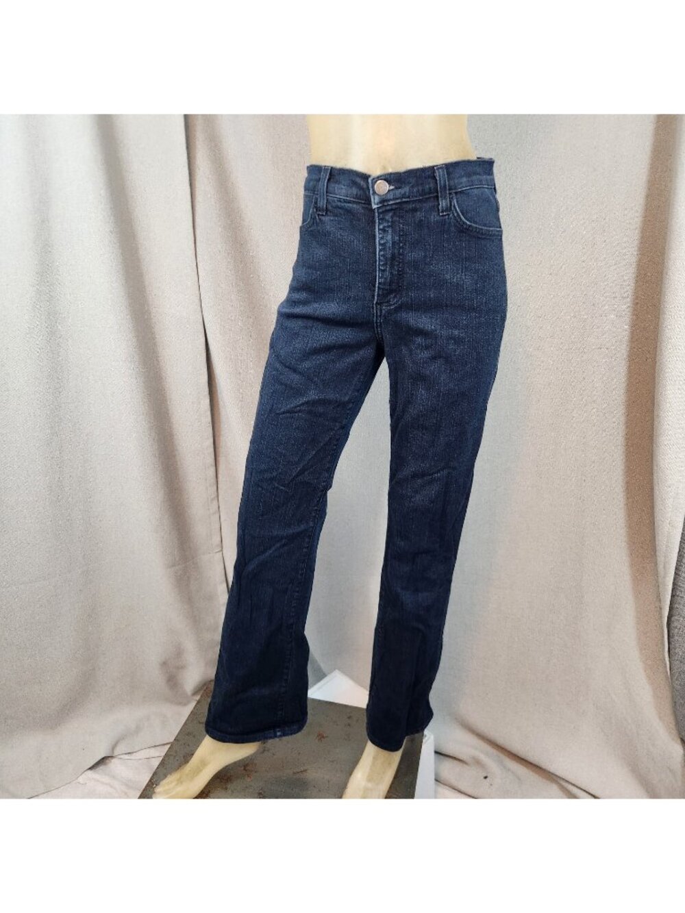 NYDJ Not Your D Blue Dark Wash Mid Rise Denim Blue Jeans Size 4 SMALL 27 Wx 31 I